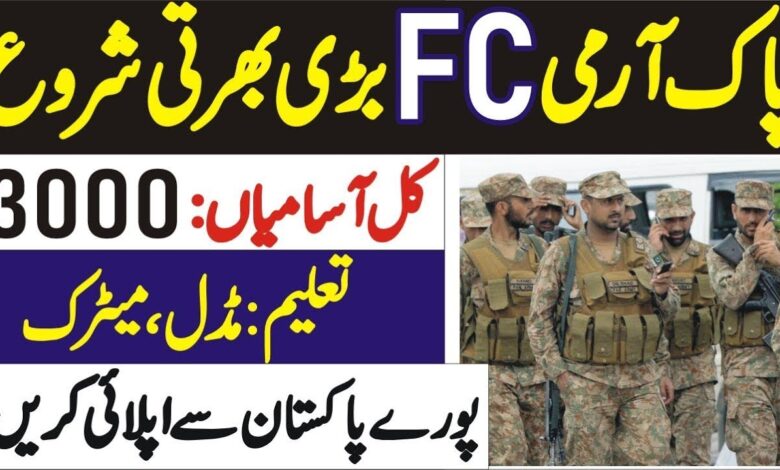 FC Jobs 2023 Join Frontier Corps North Balochistan (Batch-67)