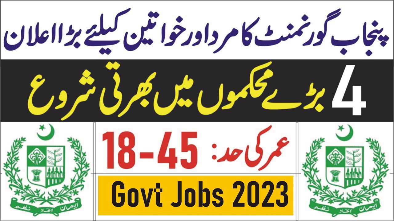 Govt Jobs in Punjab – PPSC Jobs Advertisement No. 262023