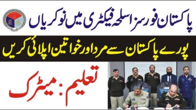 Pakistan Ordnance Factories POF Jobs 2023