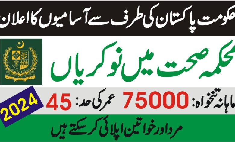 Ministry of National Health Services Jobs 2024