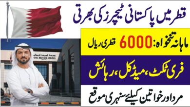 Qatar School job vacancies – Urgently Required Teaching Staff in Qatar