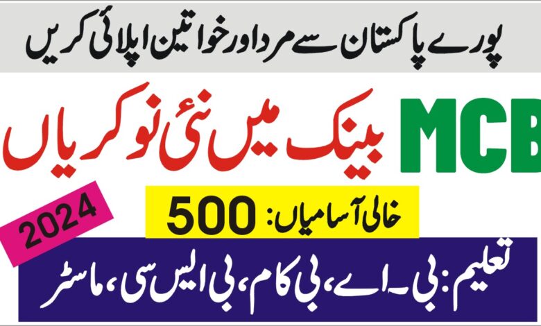 mcb jobs 2024