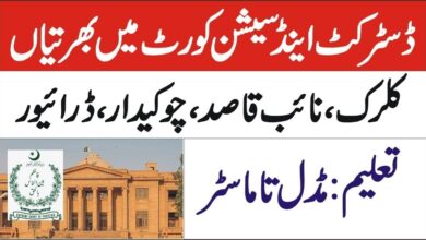 District and Session Court Jobs 2024