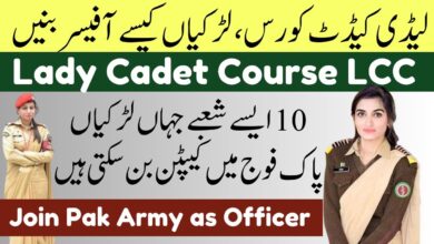 Lady Cadet Course jobs