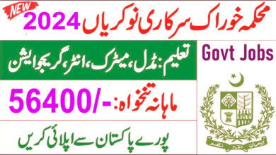 Ministry of National Food Security and Research MNFSR Jobs 2024