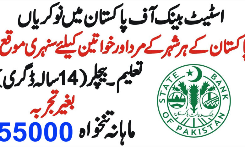 SBP Jobs 2024 State Bank of Pakistan | Apply Online at SBP Career Portal