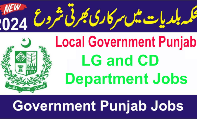 Local Government Punjab Jobs 2024