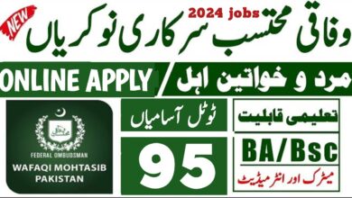 Wafaqi Mohtasib Jobs 2024 | Apply Online at etc.hec.gov.pk